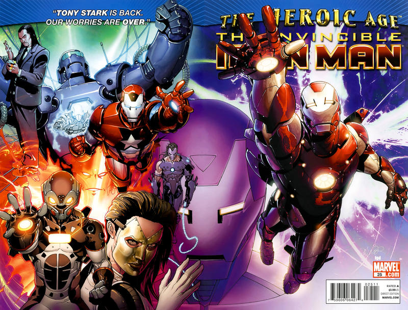Invincible Iron Man 2008 #25 Direct Edition - back issue - $4.00