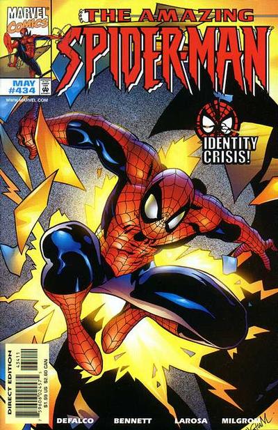The Amazing Spider-Man 1963 #434 Direct Edition - 50/50 - Spider-Man Outer Cover - No Condition Defined - $10.00