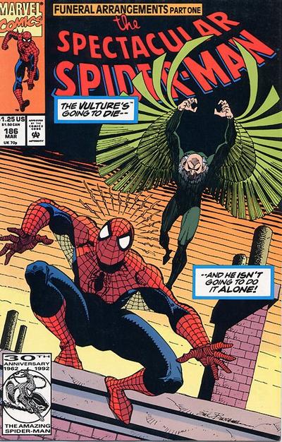 The Spectacular Spider-Man 1976 #186 Direct ed. - back issue - $5.00