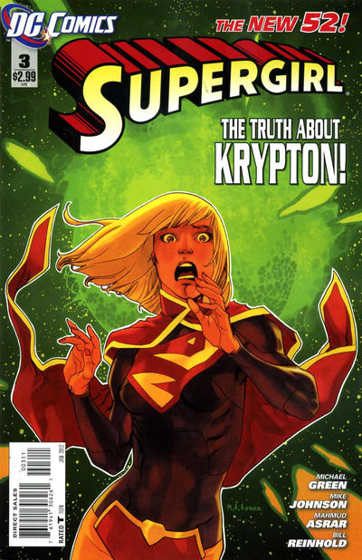 Supergirl 2011 #3 Direct Sales - back issue - $3.00