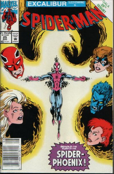 Spider-Man 1990 #25 Newsstand ed. - back issue - $5.00