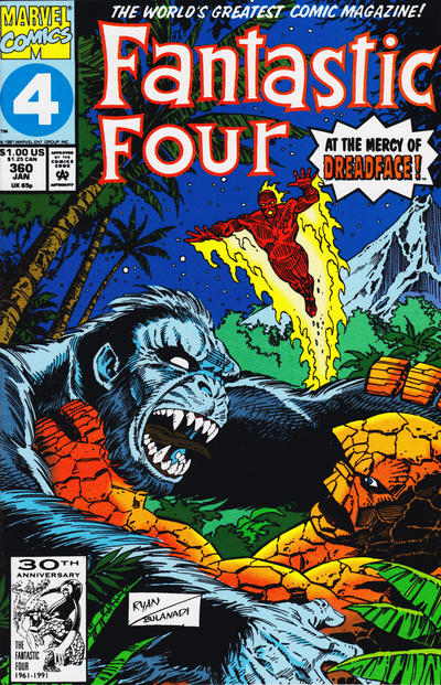 Fantastic Four 1961 #360 Direct ed. - back issue - $3.00