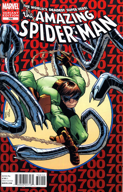 The Amazing Spider-Man 1999 #700 Variant Edition - Second Printing - Humberto Ramos Cover - back issue - $10.00