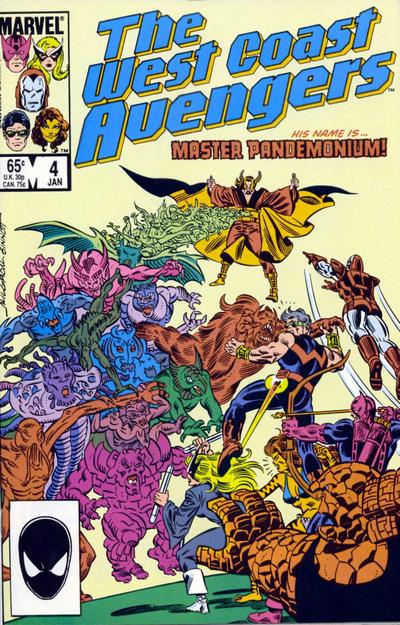 West Coast Avengers 1985 #4 Direct ed. - back issue - $2.00