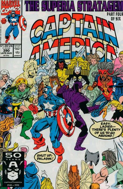 Captain America 1968 #390 Direct ed. - back issue - $3.00