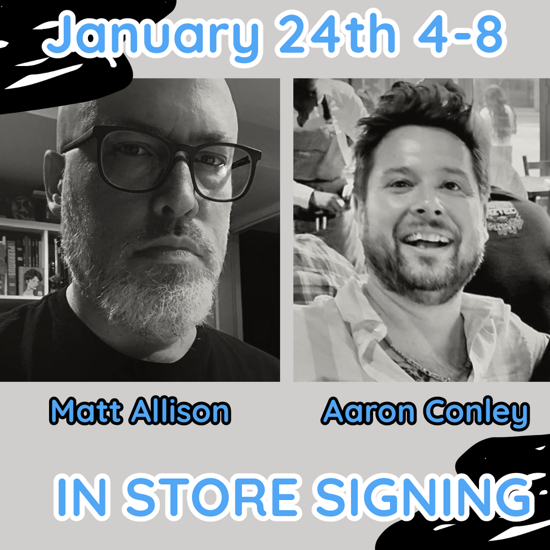 BOOK SIGNING: MATTHEW ALLISON and AARON CONLEY