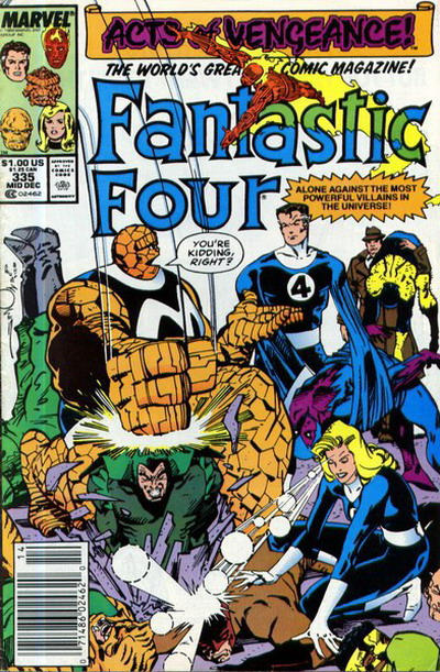 Fantastic Four 1961 #335 Newsstand ed. - back issue - $3.00