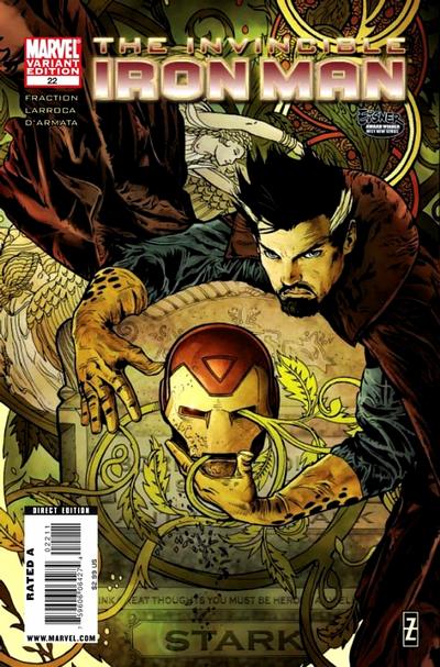 Invincible Iron Man 2008 #22 Variant Edition - back issue - $3.00