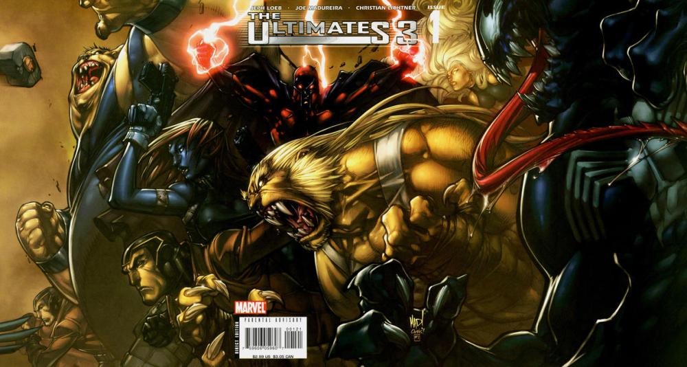 Ultimates 3 2007 #1 Right Side Cover - back issue - $3.00