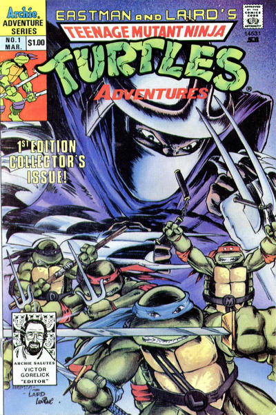 Teenage Mutant Ninja Turtles Adventures 1989 #1 3rd Printing - back issue - $10.00