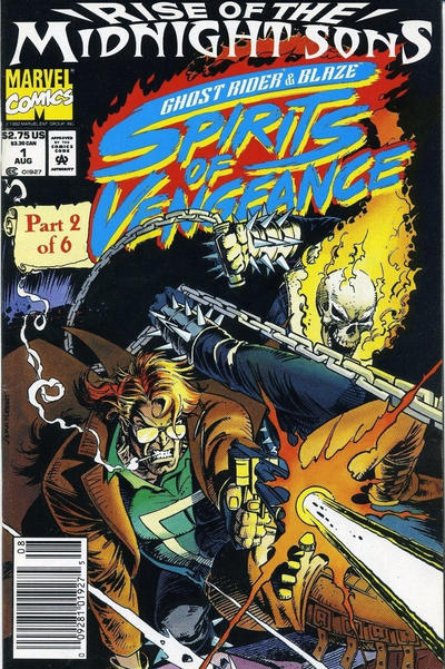 Ghost Rider / Blaze: Spirits of Vengeance 1992 #1 Newsstand ed. - back issue - $3.00
