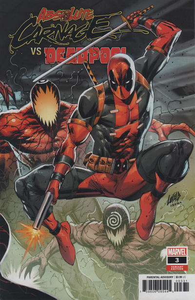 Absolute Carnage vs. Deadpool 2019 #3 Rob Liefeld & Romulo Fajardo Connecting Cover - back issue - $4.00