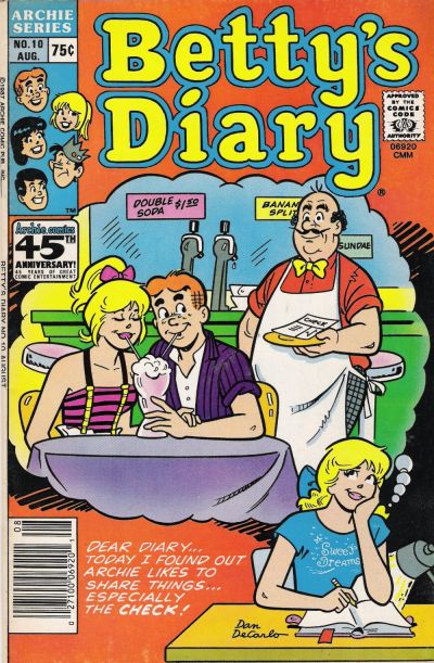 Betty's Diary 1986 #10 - back issue - $5.00