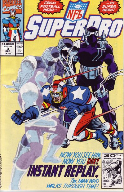NFL Superpro 1991 #3 Direct ed. - back issue - $1.00