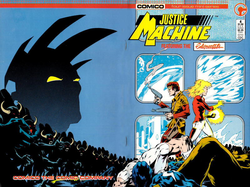 Justice Machine Featuring The Elementals 1986 #4 Direct ed. - back issue - $3.00