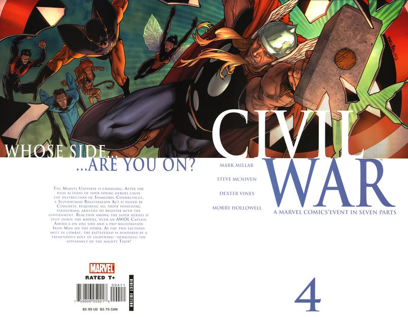 Civil War 2006 #4 Standard Cover - back issue - $5.00