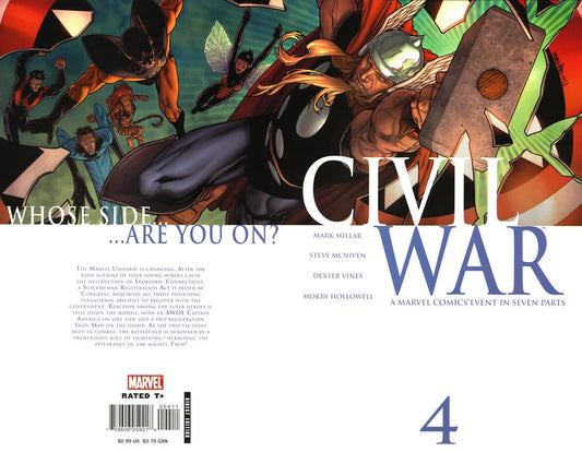 Civil War 2006 #4 Standard Cover - back issue - $5.00