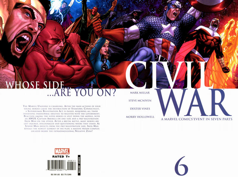 Civil War 2006 #6 Standard Cover - back issue - $5.00