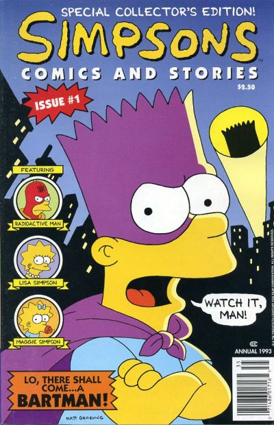 Simpsons Comics and Stories 1993 #1 - back issue - $25.00