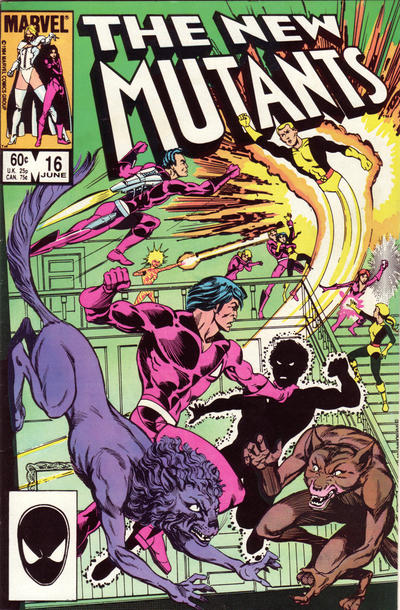 The New Mutants 1983 #16 Direct ed. - back issue - $5.00