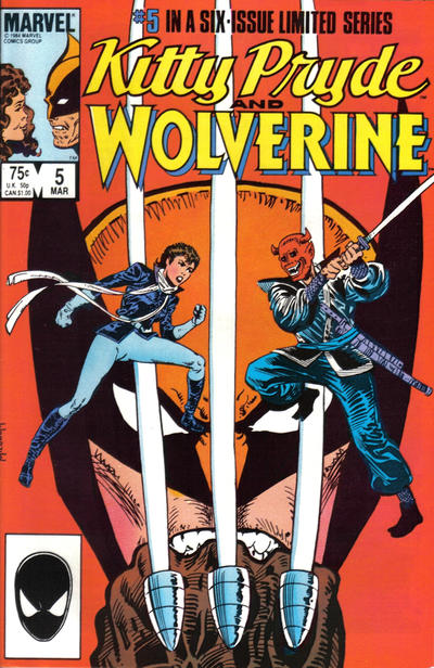 Kitty Pryde and Wolverine 1984 #5 Direct ed. - back issue - $4.00