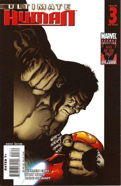 Ultimate Human 2008 #3 - back issue - $3.00