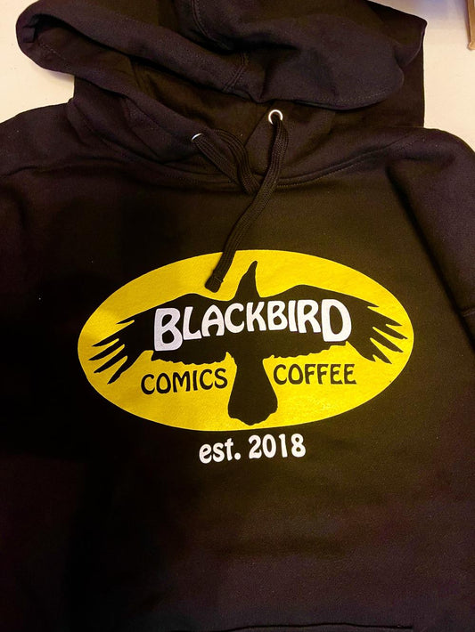 BLACKBIRD HOODIE - BLACK AND YELLOW - L