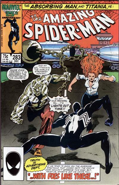 The Amazing Spider-Man 1963 #283 Direct ed. - back issue - $3.00