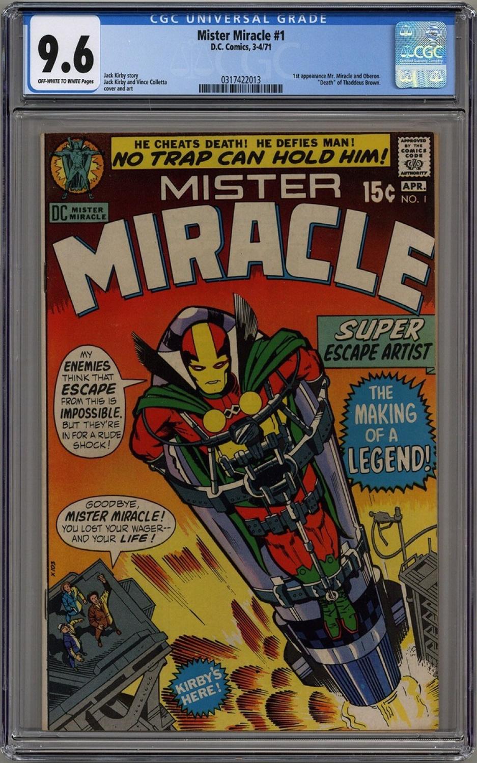 Mister Miracle #1 CGC 9.6 Pedro