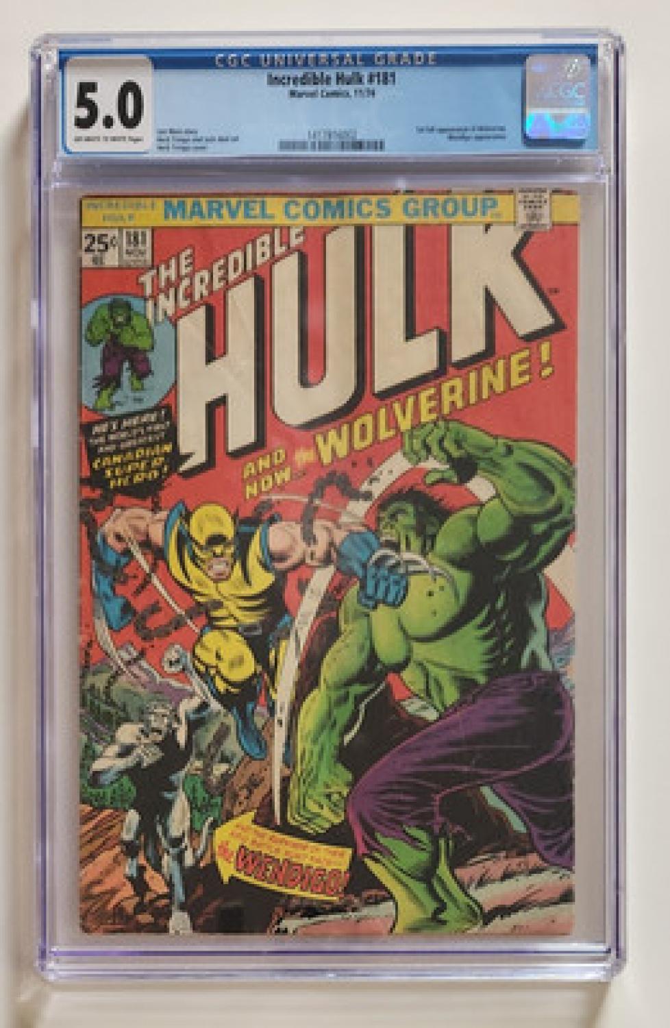 Incredible Hulk #181 CGC 5.0 Pedro