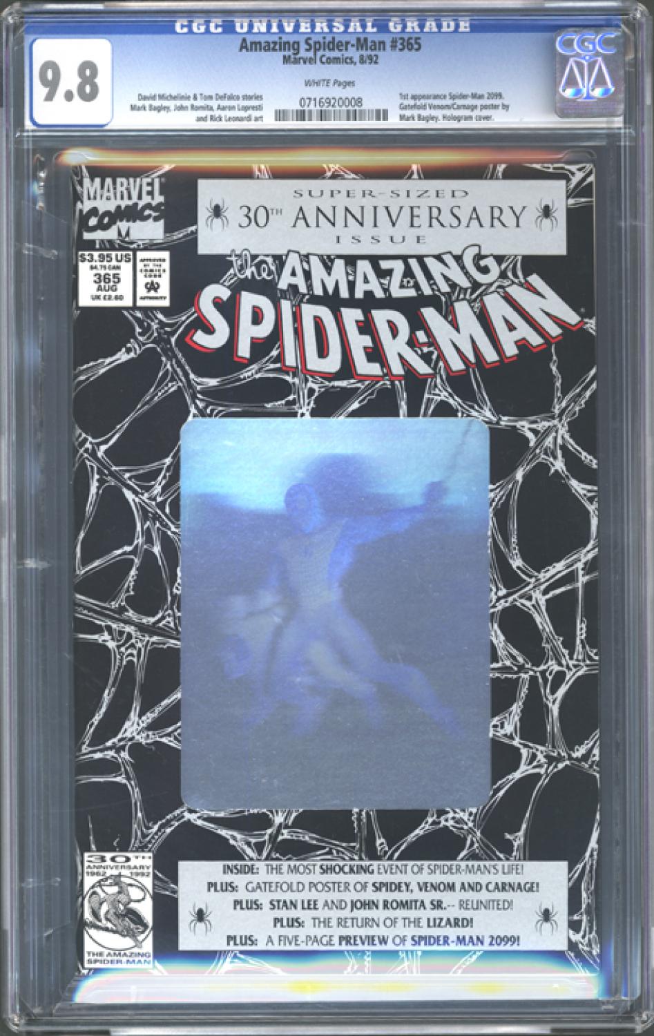 Amazing Spider-Man #365 CGC 9.8 Pedro