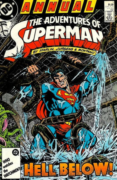 Adventures of Superman Annual 1987 #1 Direct ed. - back issue - $3.00