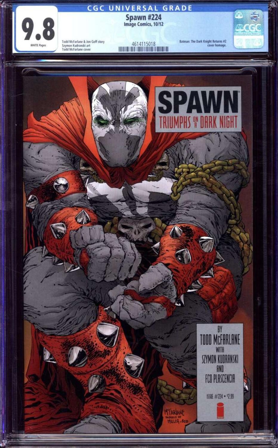 Spawn #224 TDK Homage CGC 9.8 Pedro
