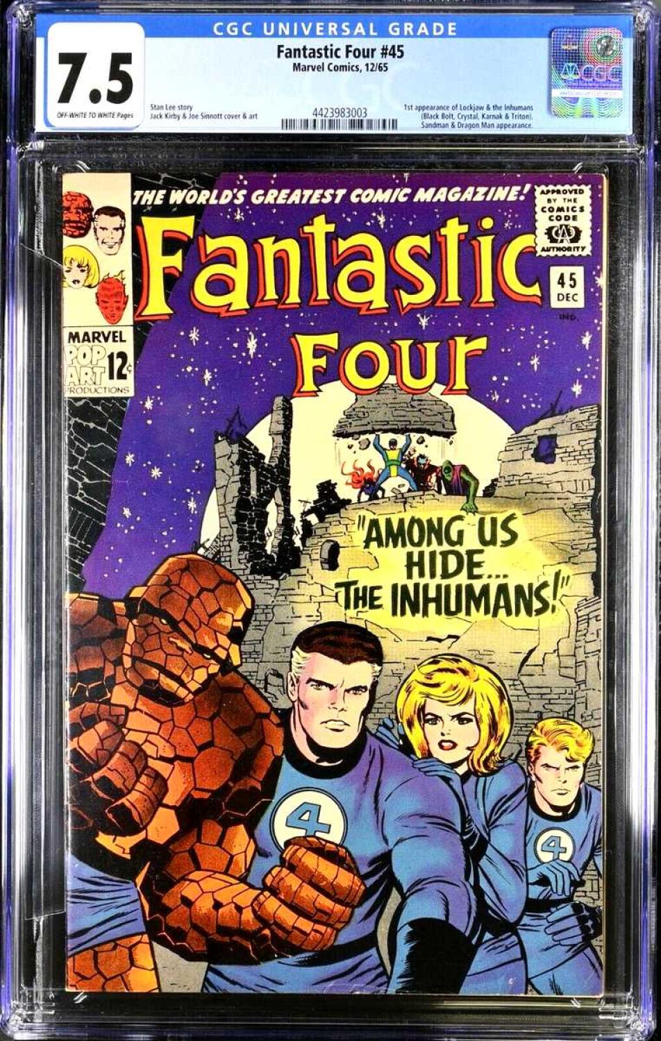 Fantastic Four #45 CGC 7.5 Pedro