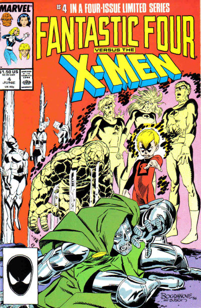 Fantastic Four vs. X-Men 1987 #4 Direct ed. - back issue - $3.00