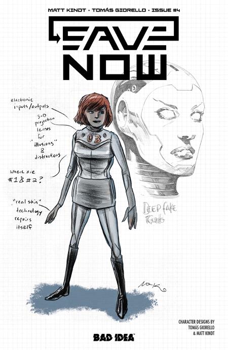 SAVE NOW #4 CVR B LEWIS LAROSA MATT KINDT CHARACTER DESIGN (OF 4)