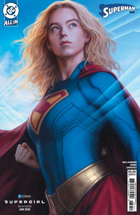 SUPERMAN #39 CVR E STANLEY ARTGERM LAU SUPERGIRL MOVIE CARD STOCK THE REIGN OF THE SUPERBOYS