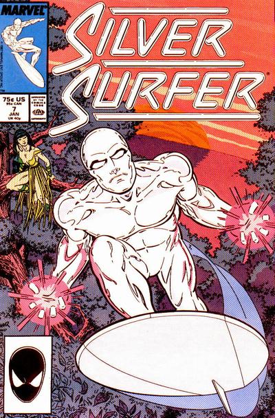 Silver Surfer 1987 #7 Direct ed. - back issue - $1.00