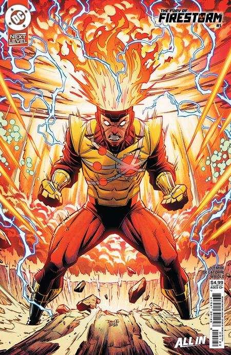 FURY OF FIRESTORM #1 SECOND PRINTING CVR B DIEGO OLORTEGUI CARD STOCK (OF 6)