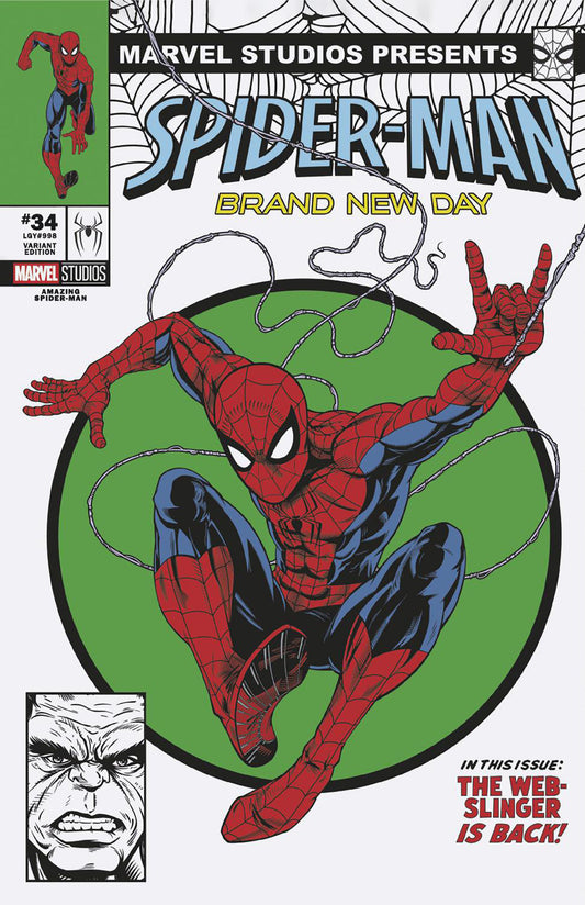 AMAZING SPIDER-MAN #34 ADAM STAFFORD SPIDER-MAN BRAND NEW DAY MARVEL STUDIOS CVR F