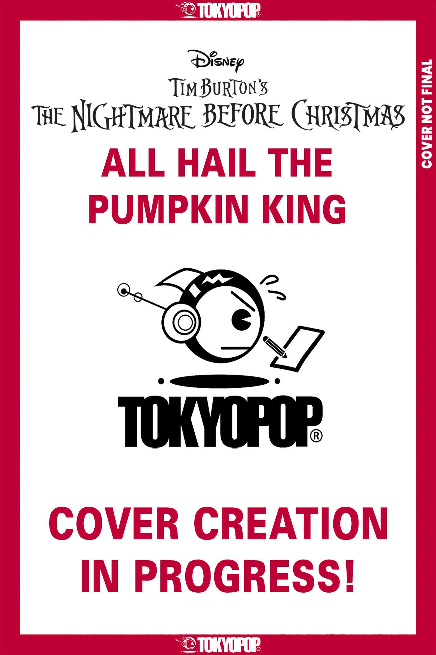 DISNEY TIM BURTONS THE NIGHTMARE BEFORE CHRISTMAS ALL HAIL THE PUMPKIN KING ISSUE #2 CVR A