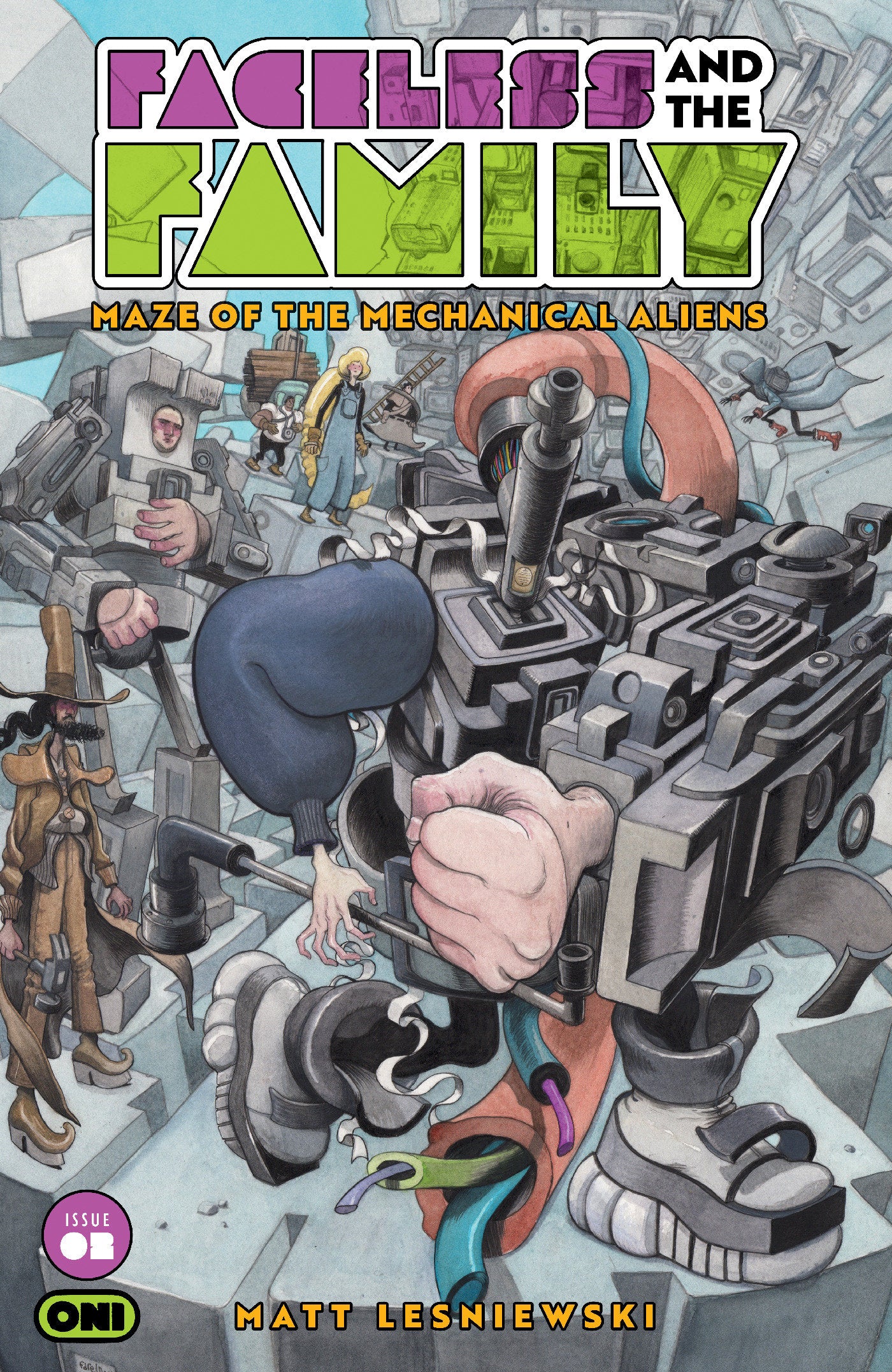 FACELESS AND THE FAMILY MAZE OF THE MECHANICAL ALIENS #2 CVR B FAREL DALRYMPLE