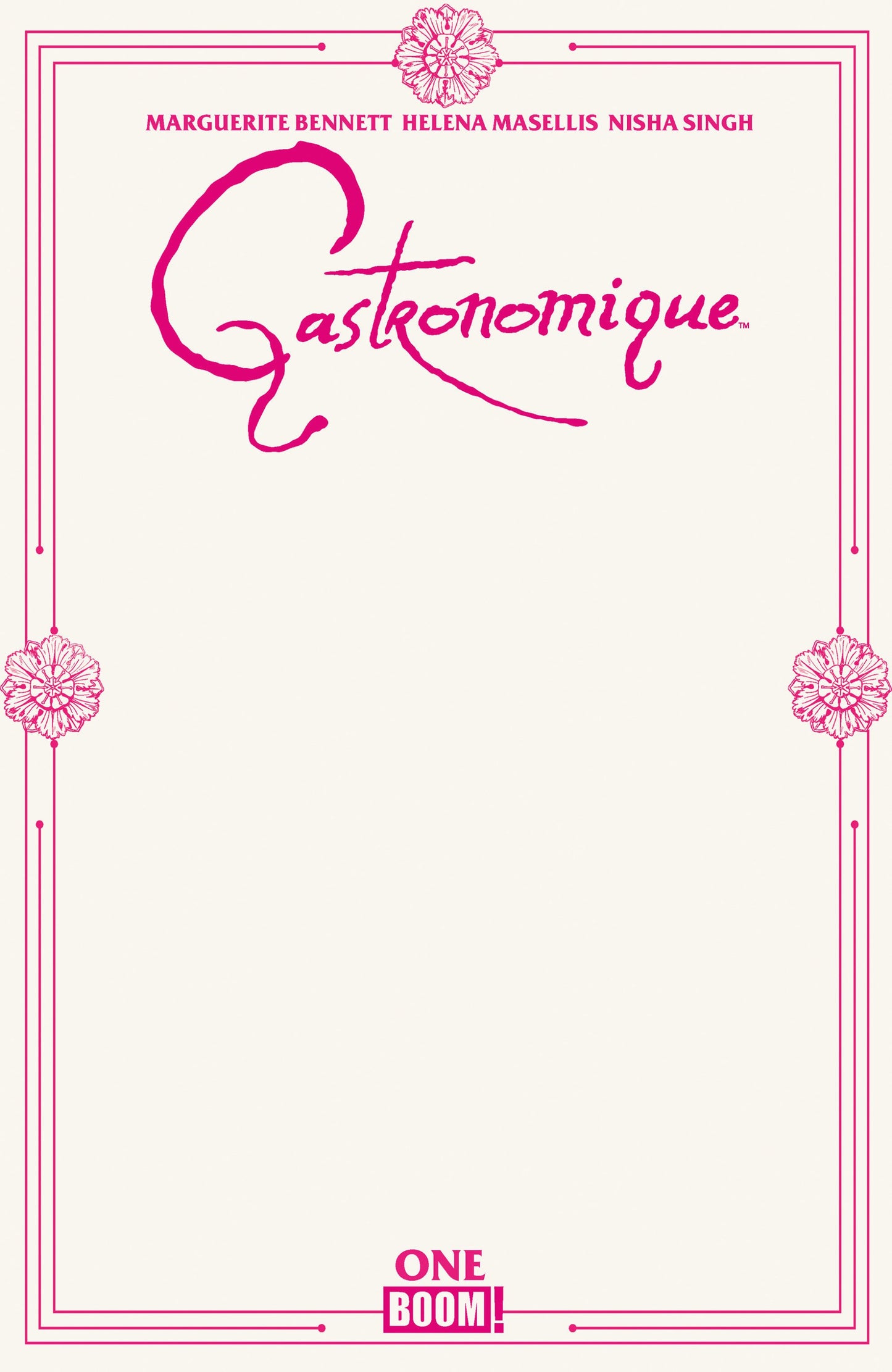 GASTRONOMIQUE #1 BLANK SKETCH CVR D