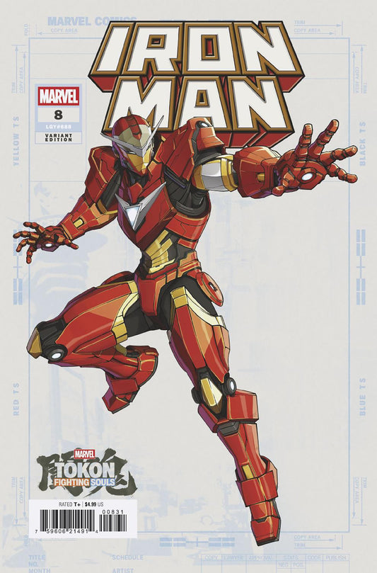 IRON MAN #8 MARVEL TOKON FIGHTING SOULS CVR C