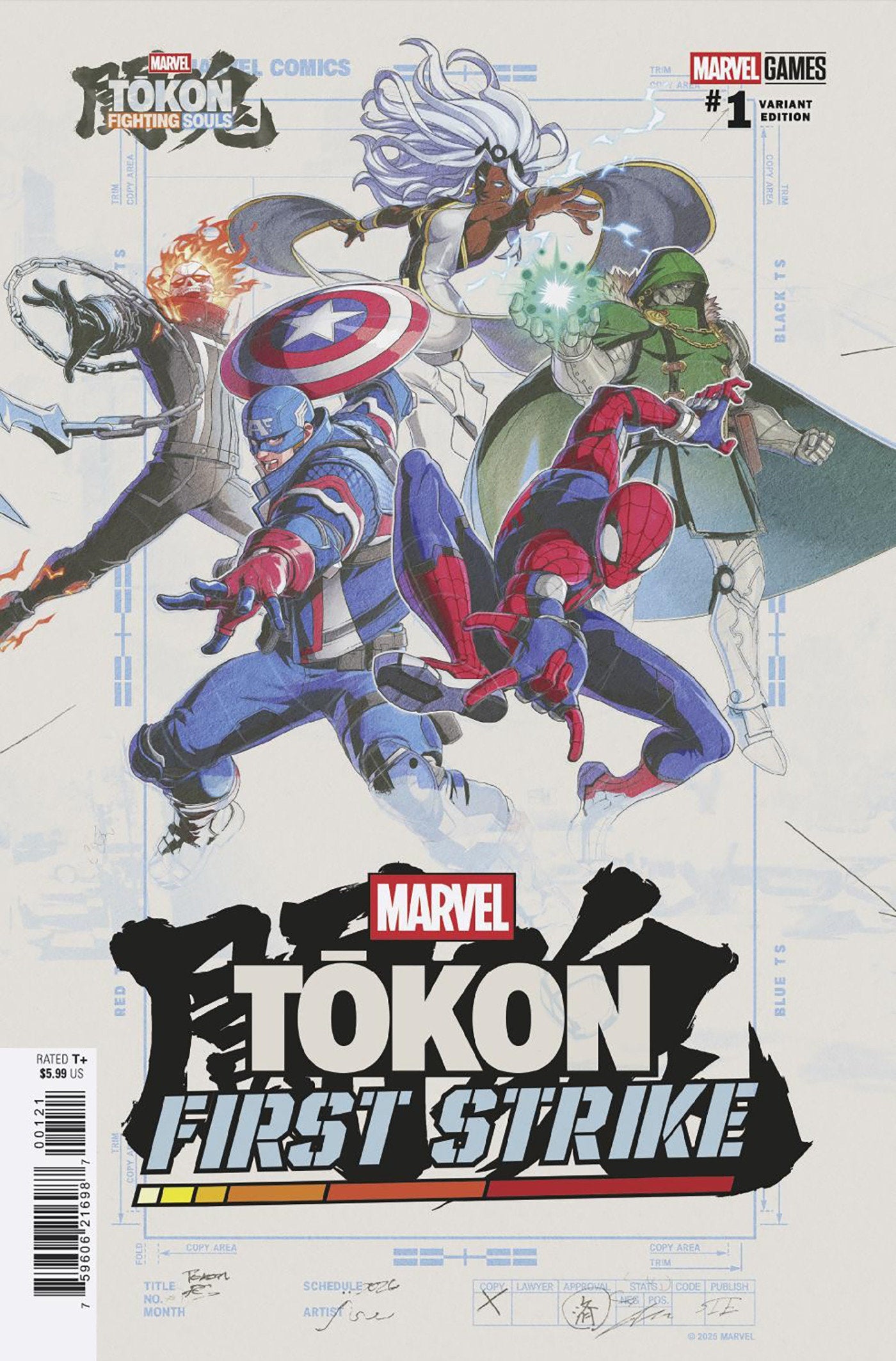 MARVEL TOKON FIRST STRIKE #1 MARVEL TOKON FIGHTING SOULS CVR B
