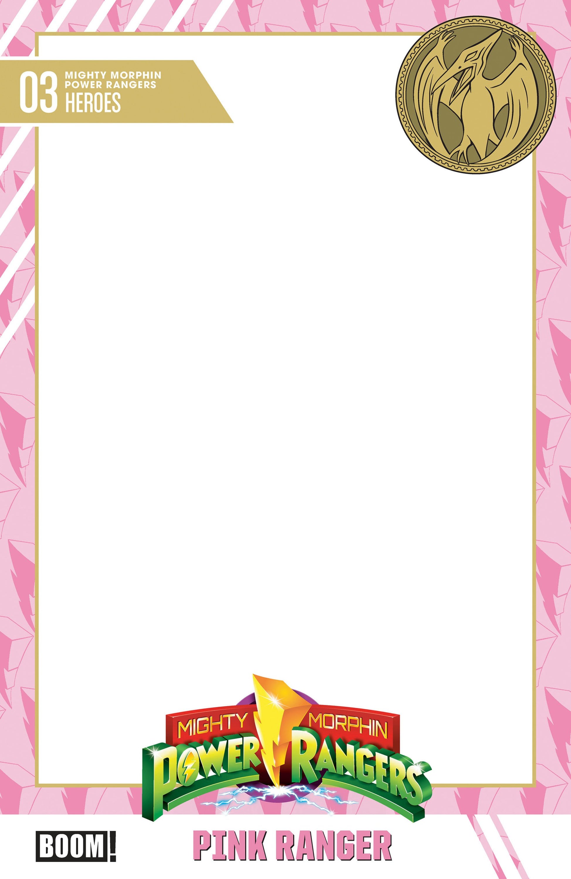 MIGHTY MORPHIN POWER RANGERS 2026 #3 TRADING CARD BLANK SKETCH CVR D