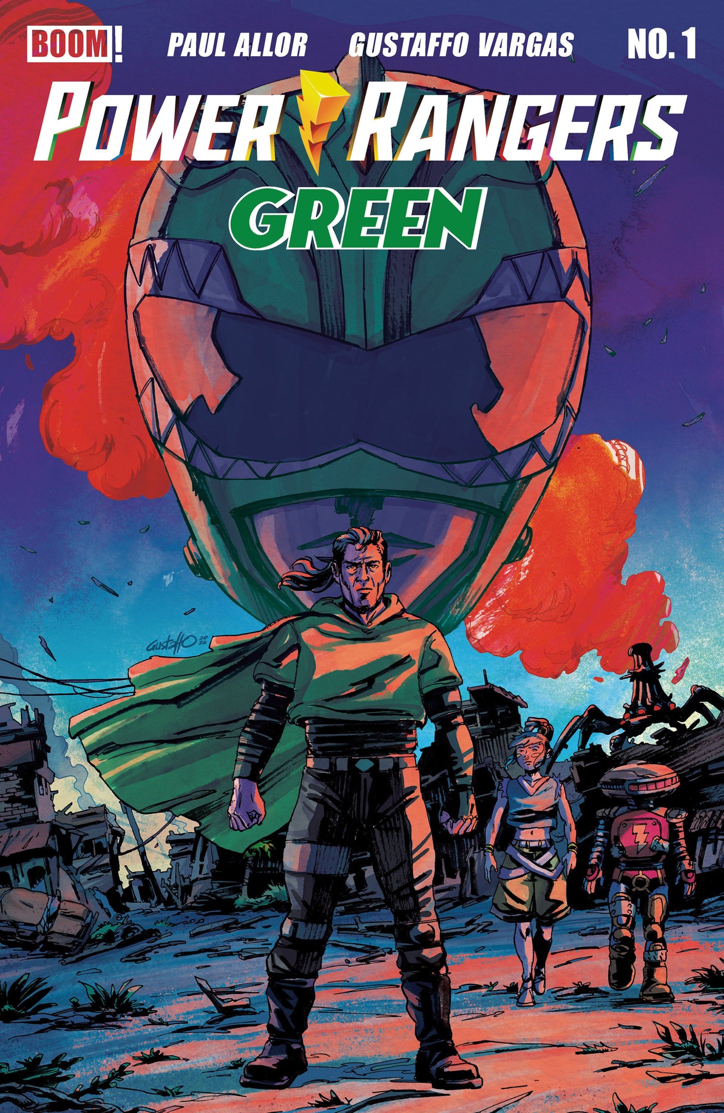 POWER RANGERS GREEN #1 VARGAS CVR B