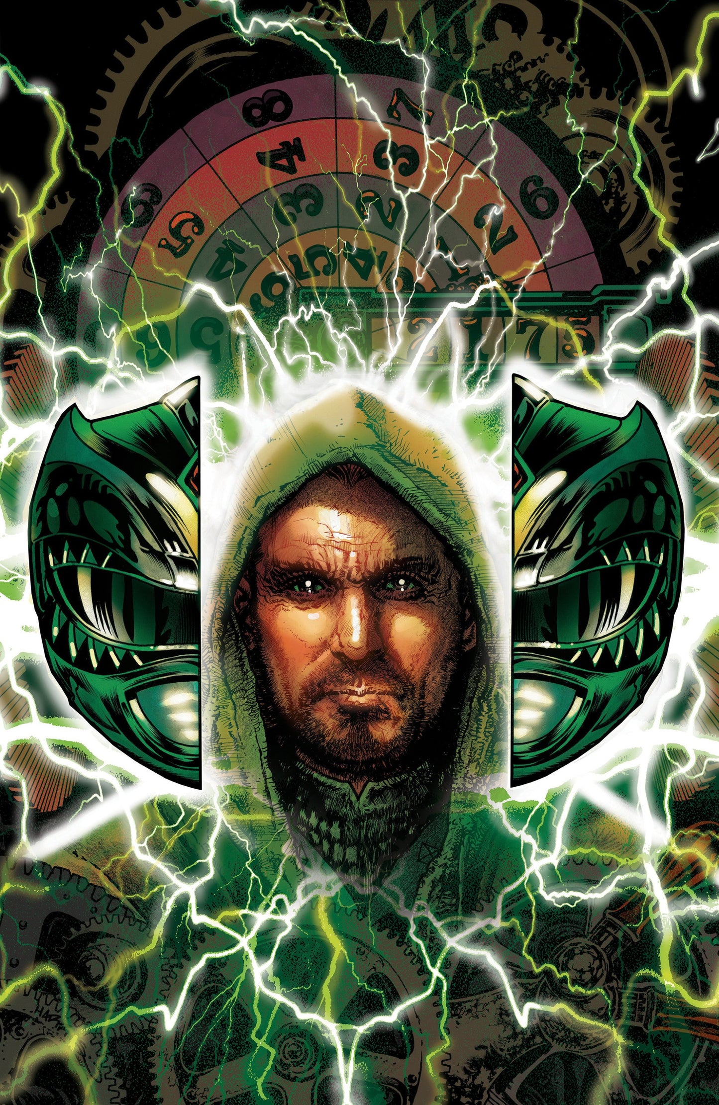 POWER RANGERS GREEN #1 FOIL FULL ART FOIL HARRIS CVR F