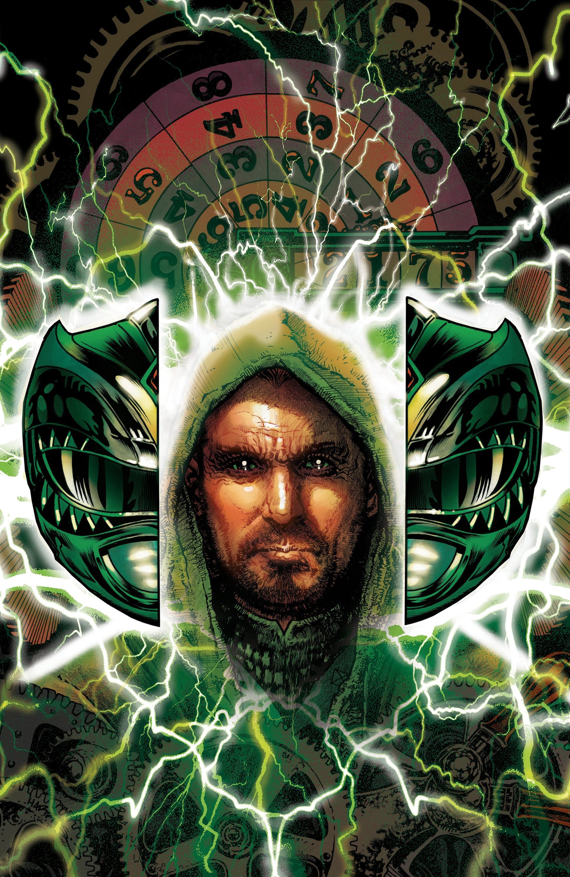 POWER RANGERS GREEN #1 FOIL FULL ART FOIL HARRIS CVR F