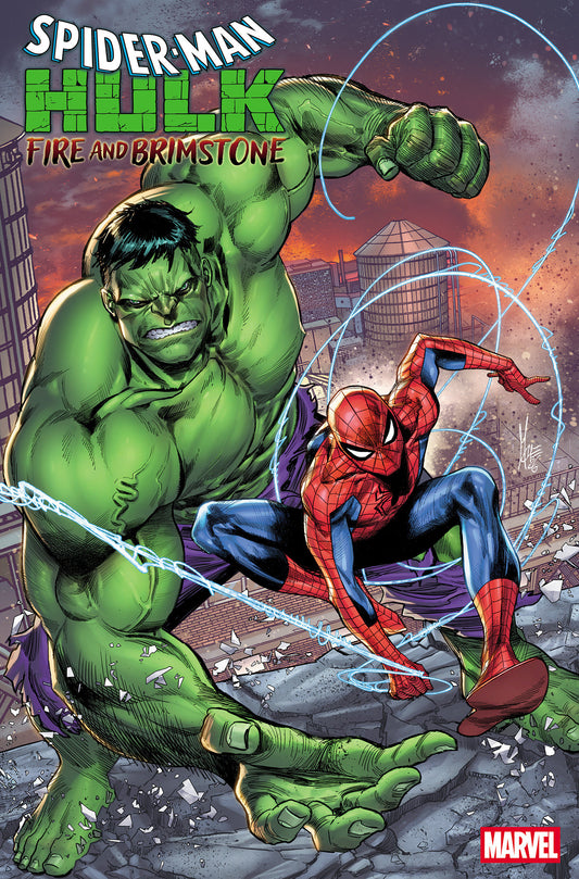 SPIDER-MAN HULK FIRE AND BRIMSTONE #1 MARCO CHECCHETTO FOIL CVR B
